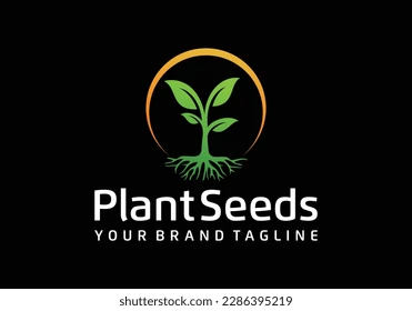plant seed logo